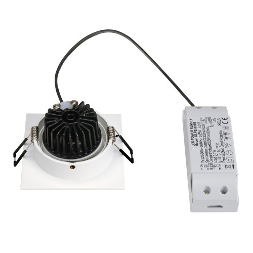 SLV NEW TRIA LED DL SQUARE Set, downlight, mat wit, 6 W, 38&deg;, 2700 K, incl - Slv 113881 2 rgb - 20208426