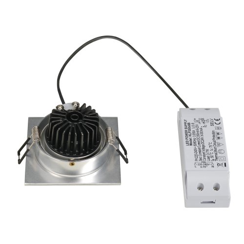 SLV NEW TRIA LED DL SQUARE Set, downlight, geborsteld aluminium, 6 W, 38&deg;, - Slv 113886 2 rgb - 20208427