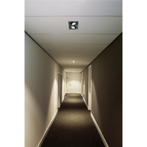 SLV NEW TRIA 2 DL SQUARE Set downlight, mat zwart, 2x6 W, 38&deg;, 2700 K, inc - Slv 113890 a1 rgb - 20208428