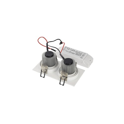 SLV NEW TRIA II LED DL SQUARE Set, mat wit, 2x6 W, 38&deg;, 2700 K, incl. driv - Slv 113891 2 rgb - 20208429