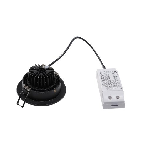 SLV NEW TRIA DL ROUND Set downlight, mat zwart, 9 W, 38&deg; , 3000 K, incl. D - Slv 113900 2 rgb - 20028525