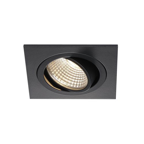 SLV NEW TRIA DL SQUARE Set downlight, mat zwart, 6 W, 38&deg; , 3000 K, incl.  - Slv 113910 1 h rgb - 20028528