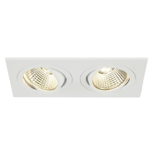 SLV NEW TRIA II LED DL SQUARE Set, mat wit, 2x6 W, 38&deg;, 3000 K, incl. driv - Slv 113921 1 h rgb - 20028532