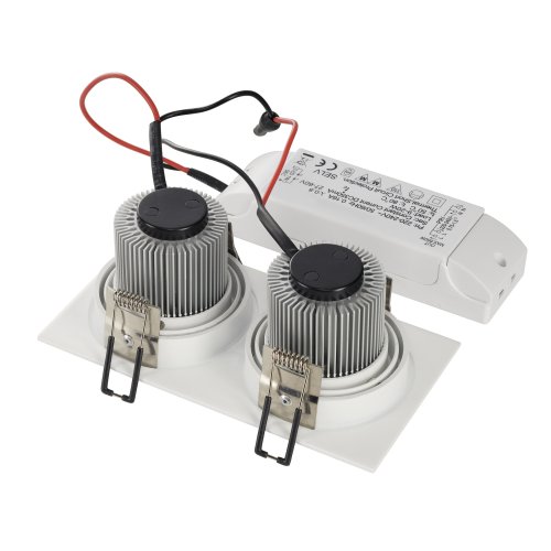 SLV NEW TRIA II LED DL SQUARE Set, mat wit, 2x6 W, 38&deg;, 3000 K, incl. driv - Slv 113921 2 rgb - 20028532