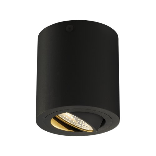 SLV triledo round zwart 1xled 3000k 113930 - Slv 113930 1 h rgb - 8824008