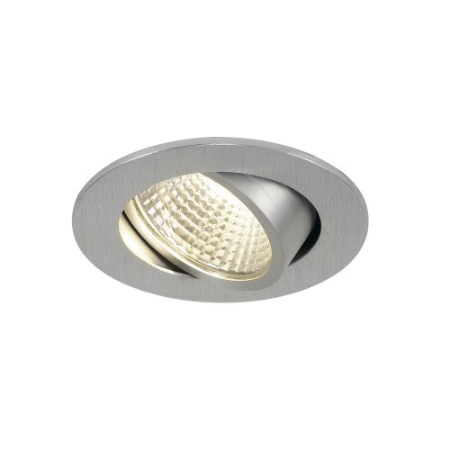 SLV NEW TRIA LED 3 W DL ROUND Set, downlight, geborsteld aluminium, 38&deg;, 3 - Slv 113956 1 h rgb - 20028539