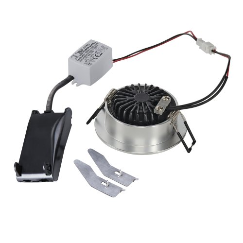 SLV NEW TRIA LED 3 W DL ROUND Set, downlight, geborsteld aluminium, 38&deg;, 3 - Slv 113956 2 rgb - 20028539