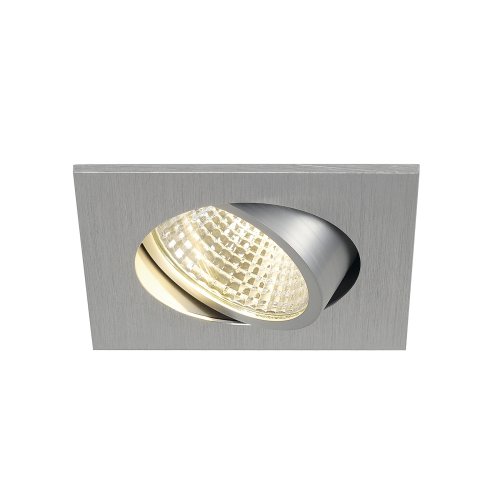 SLV NEW TRIA LED 3 W DL SQUARE Set , downlight, geborsteld aluminium, 38&deg;, - Slv 113966 1 h rgb - 20028540