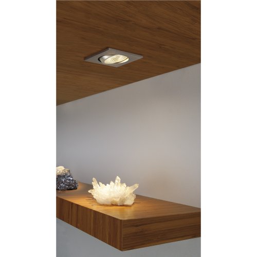 SLV NEW TRIA LED 3 W DL SQUARE Set , downlight, geborsteld aluminium, 38&deg;, - Slv 113966 a2 h rgb - 20028540