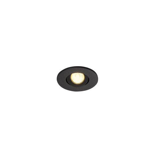SLV NEW TRIA MINI DL ROUND Set downlight, mat zwart, 30&deg;, 3000 K, incl. dr - Slv 113970 1 h rgb - 20028541