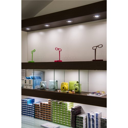 SLV NEW TRIA 68 LED DL ROUND Set, geborsteld aluminium, 9 W, 38&deg; , 3000 K, - Slv 114386 a1 h rgb - 20028552
