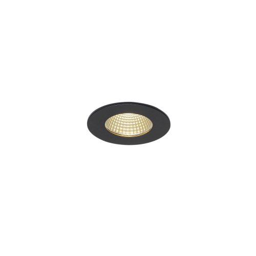 SLV PATTA-I, plafondinbouwlamp, rond, matzwart, 38&deg;, 3000 k, incl. driver - Slv 114420 1 h rgb - 20028557