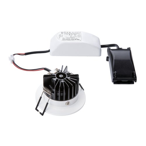 SLV PATTA-I, plafondinbouwlamp, rond, mat wit, 38&deg;, 3000 k, incl. driver - Slv 114421 2 rgb - 20028558