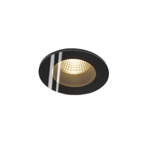 SLV PATTA-F, plafondinbouwlamp, rond, mat zwart, 38&deg;, 3000 k, incl. driver - Slv 114440 1 h rgb - 20028563