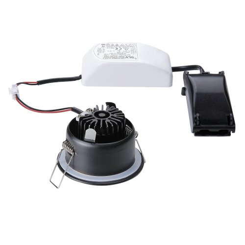 SLV OUT 65 LED DL ROUND Set downlight, mat zwart, 9 W, 38&deg; , 3000 K, incl. - Slv 114460 2 rgb - 20028567
