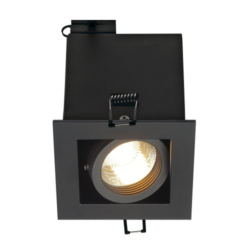 SLV KADUX 1 GU10 DOWNLIGHT, vierkant, mat zwart, max. 50 W - Slv 115510 2 rgb - 20028574