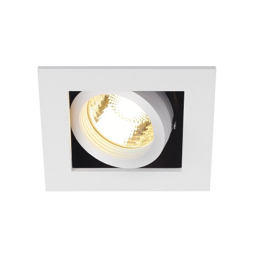 SLV KADUX 1 GU10 DOWNLIGHT, vierkant, mat wit, max. 50 W - Slv 115511 1 h rgb - 20208442