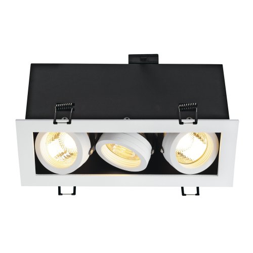 SLV KADUX 3 GU10 DOWNLIGHT, vierkant, mat wit, max. 3x50 W - Slv 115531 2 rgb - 20208444