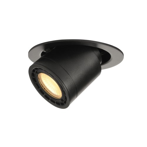 SLV SUPROS 78 MOVE plafondinbouwlamp, rond, zwart , 3000 k, 60&deg; lens - Slv 116320 1 h rgb - 20028595