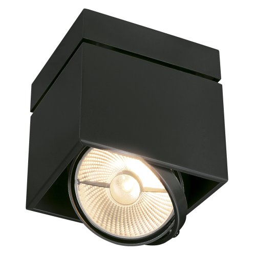 SLV KARDAMOD SURFACE SQUARE ES111 SINGLE plafondlamp, vierkant, zwart, GU1 - Slv 117100 1 h rgb - 20028598