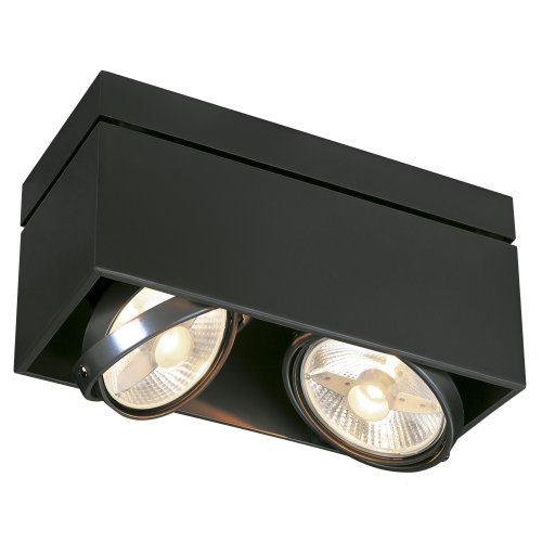 SLV KARDAMOD SURFACE SQUARE ES111 DOUBLE plafondlamp, vierkant, zwart, 2xG - Slv 117110 1 h rgb - 20028600