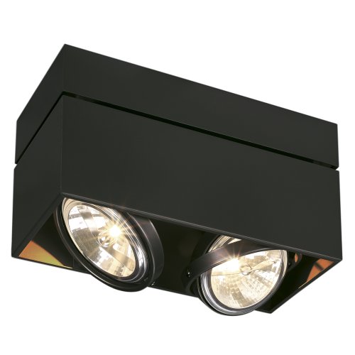 SLV KARDAMOD SURFACE SQUARE QRB DOUBLE plafondlamp, vierkant, zwart, max.  - Slv 117130 1 h rgb - 20028604