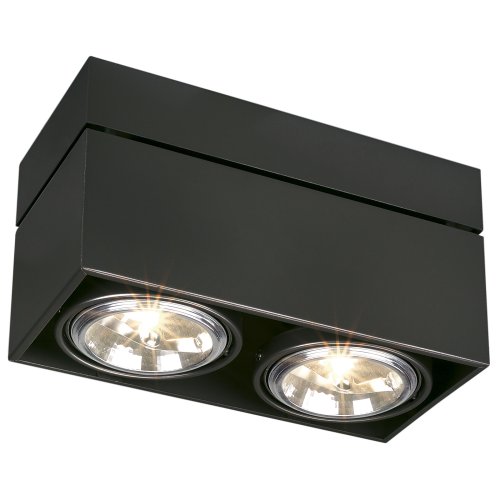 SLV KARDAMOD SURFACE SQUARE QRB DOUBLE plafondlamp, vierkant, zwart, max.  - Slv 117130 2 rgb - 20028604