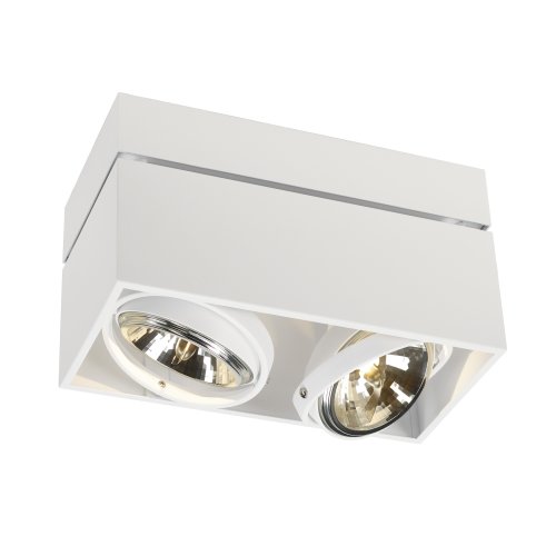 SLV KARDAMOD SURFACE SQUARE QRB DOUBLE plafondlamp, vierkant, wit, max. 2x - Slv 117131 1 h rgb - 20028605