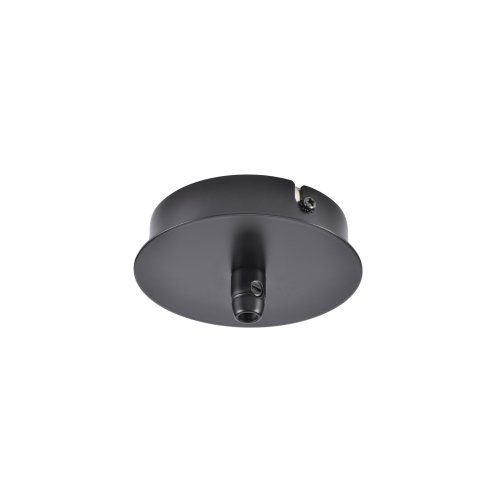 SLV Plafondrozet, 1 uitgang, rond, zwart, incl. trekontlasting - Slv 132600 1 h rgb - 20208452