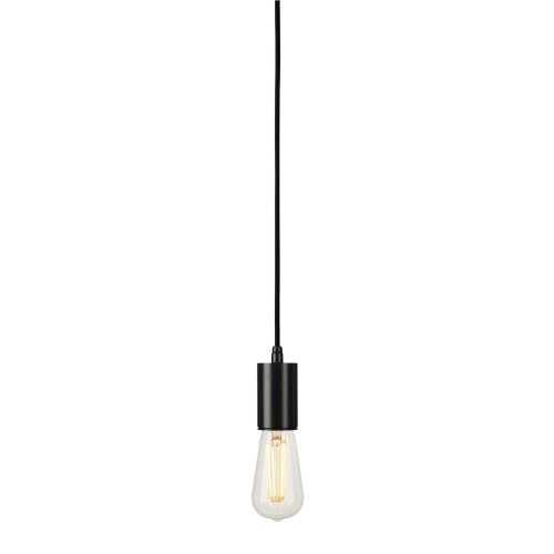 SLV FITU, hangarmatuur, A60, rond, zwart, 5m kabel met open kabeleinde, ma - Slv 132690 5 rgb - 20208462
