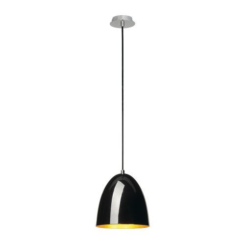SLV PARA CONE 20 hanglamp, rond, zwart/goud, E27 max. 60 W - Slv 133050 1 h rgb - 20028632