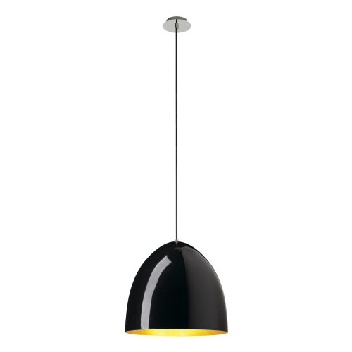 SLV PARA CONE 40 hanglamp, rond, zwart/goud, E27 max. 60 W - Slv 133070 1 h rgb - 20028634