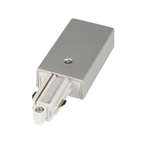 SLV Voeding voor 1-fase HV-stroomrail, opbouwversie zilvergrijs, aarde lin - Slv 143032 1 h rgb - 20028710
