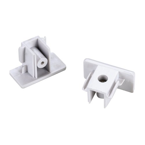 SLV Eindkappen voor 1-fase HV-hoogspanningsrail, opbouwversie wit, 2 stuks - Slv 143131 1 h rgb - 20028739