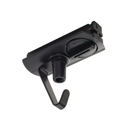 SLV Adapter voor 1-fase HV-hoogspanningsrail, zwart, elektrisch, met haak - Slv 143170 1 h rgb - 20028747