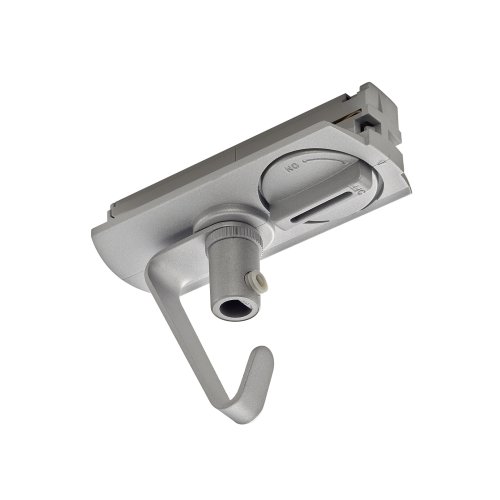 SLV Adapter voor 1-fase HV-hoogspanningsrail, zilver, elektrisch, met haak - Slv 143172 1 rgb - 20028749