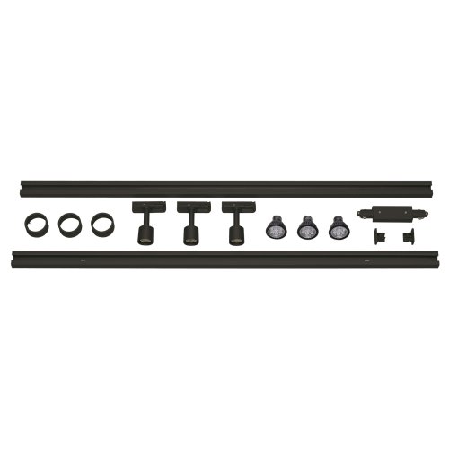 SLV 1-fase-hoogspanningsset 3, zwart, 2x1 m, incl.3xPURI- en led-lichtbron - Slv 143190 1 h rgb - 20028750