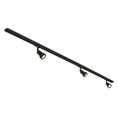 SLV 1-fase-hoogspanningsset 3, zwart, 2x1 m, incl.3xPURI- en led-lichtbron - Slv 143190 2 rgb - 20028750