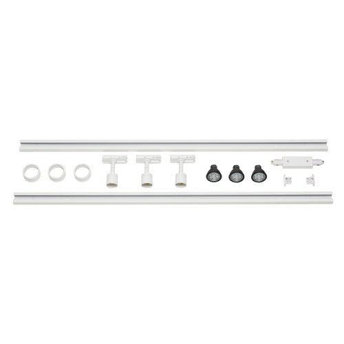SLV 1-fase-hoogspanningsset 3, wit, 2x1 m, incl. 3xPURI en led-lichtbronne - Slv 143191 1 h rgb - 20028751