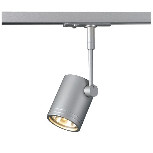 SLV BIMA I lampenkop, zilvergrijs, GU10, max. 50 W, incl. 1-fase adapter - Slv 143442 1 h rgb - 20028773