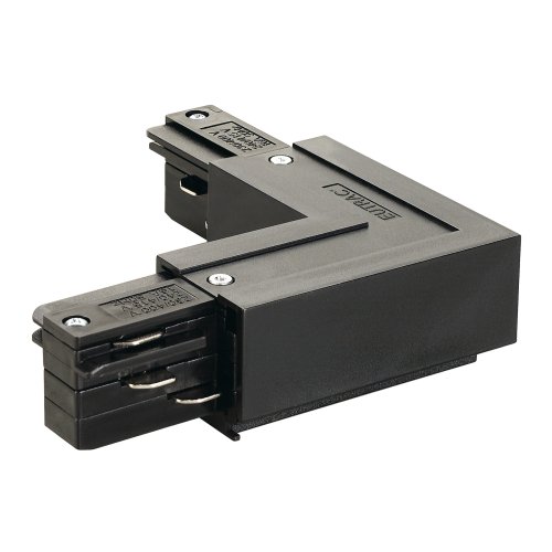 SLV EUTRAC L-verbinder met voedingsmogelijkheid, aarde buiten, zwart - Slv 145670 1 h rgb - 20028837
