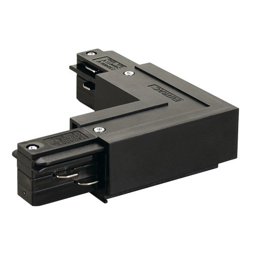 SLV EUTRAC L-verbinder met voedingsmogelijkheid, aarde binnen, zwart - Slv 145680 1 h rgb - 20028840
