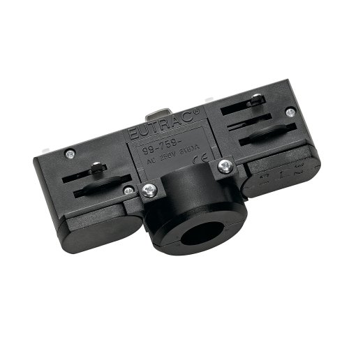 SLV EUTRAC 3-fasen spanningsrailadapter, zwart incl. bevestigingstoebehore - Slv 145990 1 h rgb - 20028858