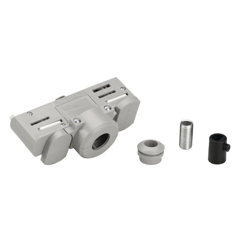 SLV EUTRAC 3-fasen spanningsrailadapter, grijs incl. bevestigingstoebehore - Slv 145994 1 h rgb - 20028860