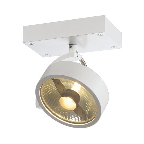 SLV KALU 1 QPAR plafondlamp, mat wit, ES111, max. 75 W - Slv 147301 1 h rgb - 20028866