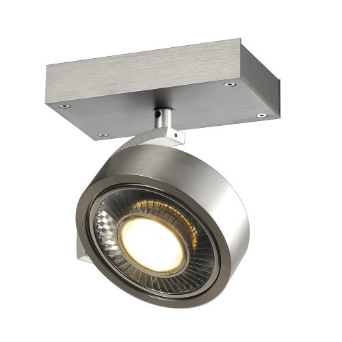 SLV KALU 1 QPAR plafondlamp, geborsteld aluminium, ES111, max. 75 W - Slv 147306 3 rgb - 20028867