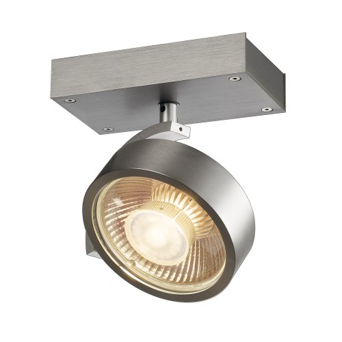 SLV KALU 1 QPAR plafondlamp, geborsteld aluminium, ES111, max. 75 W - Slv 147306 5 rgb - 20028867