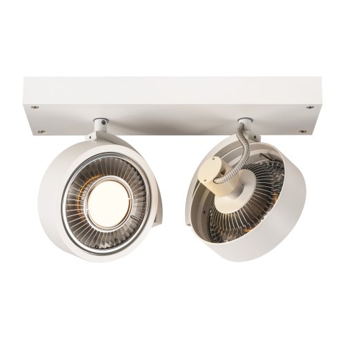 SLV KALU 2 QPAR plafondlamp, mat wit, ES111, max. 2x75 W - Slv 147311 1001242 1 rgb - 20028868