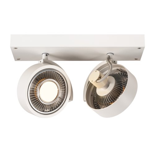 SLV KALU 2 QPAR plafondlamp, mat wit, ES111, max. 2x75 W - Slv 147311 1001244 1 rgb - 20028868