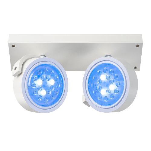 SLV KALU 2 QPAR plafondlamp, mat wit, ES111, max. 2x75 W - Slv 147311 1001922 3 rgb - 20028868